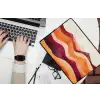 Abstract - Landschap - Golven laptophoes neopreen klein -bureau