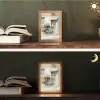 Fiets - Pastelkleuren - Bloemen Light Box met kabel (Tafellamp) klein -sfeer3