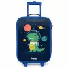 Ruimte - Dino - Planeten - Sterren Kinderkoffer - Blauw klein -3d