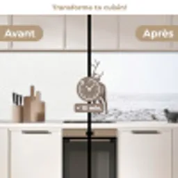 Rendier - Gewei - Sneeuw - Winter keuken achterwand 2 middel -voor-na2_FR