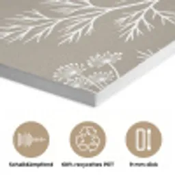 Grafisch - Fluitenkruid - Taupe PET vilt klein -closeup_DE