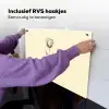 Illustratie - Tulp - Zwart Inductie beschemer met haakjes klein -ky-ophangen-nl