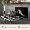 Kiwi - Fruit - Stilleven - Water - Zwart keuken achterwand spatscherm klein -usp_NL
