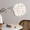 Terrazzo - Patroon - Kleurrijk Wandcirkel behangsticker klein 186 -sfeer3
