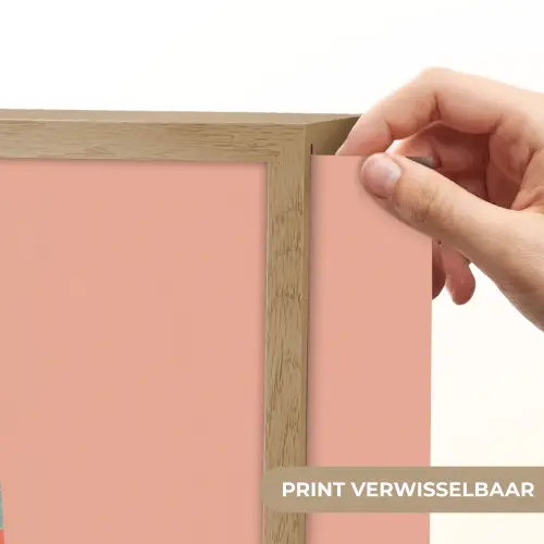 Waterijsje - Pasteltinten - Minimalistisch Light Box met batterij (Wandlamp) middel -USP_websiteprintNL