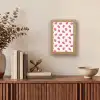 Aardbeien - Rood - Roze - Patroon Light Box met kabel (Tafellamp) klein 925 -sfeer2