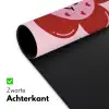 Bloem - Roze - Hartjes Muismat XXL klein -sfeer2