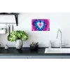 Hartvormig - Tie dye - Paars Muursticker klein -keuken