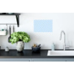 Schaakbord - Klassiek - Blauw Muursticker klein 286 -keuken