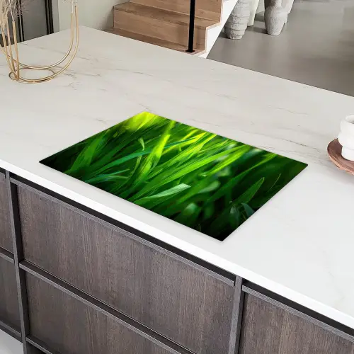 Grassprieten - Lichtinval - Groen Inductie beschermer vinyl 3mm klein -sfeer8