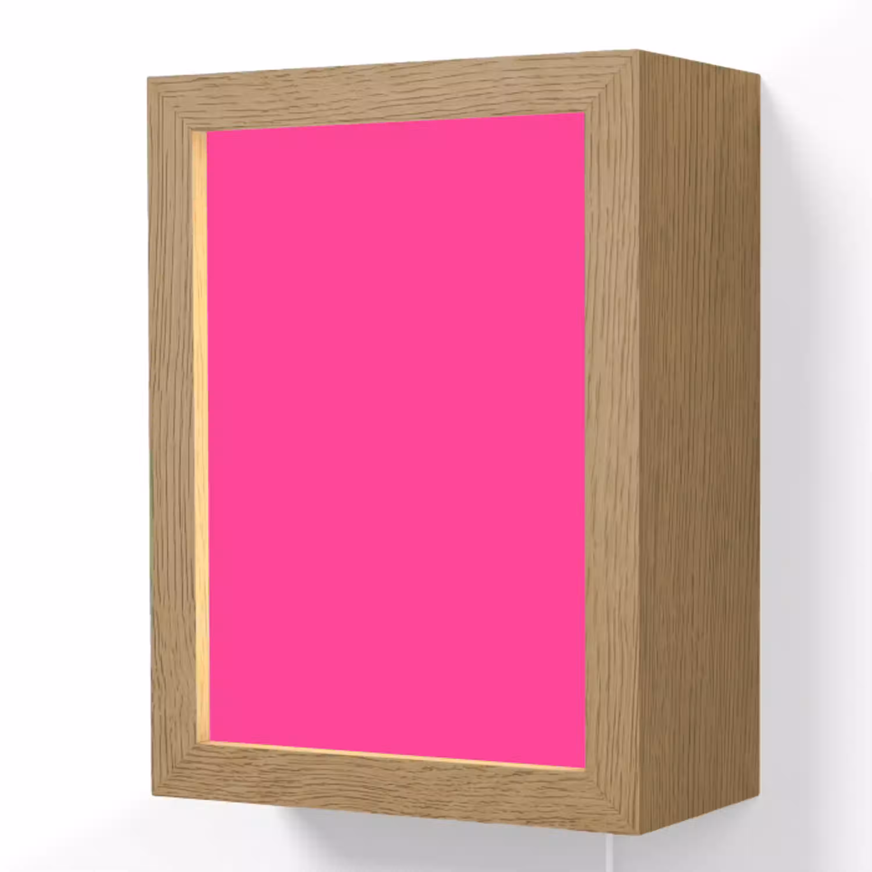 Hot - Fuchsia - Roze Light Box met kabel (Wandlamp) klein 929 -3d