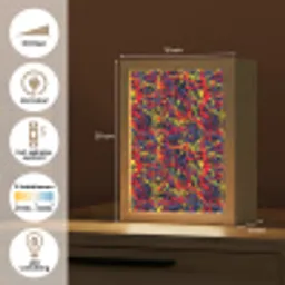 Waterverf - Rood - Geel Light Box met kabel (Tafellamp) klein 925 -USP_NL