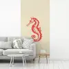 Zeepaardje - Rood - Fijne details fotobehang vinyl groot -woonkamer