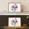 Zeemeermin - Roze - Luchtbellen Light Box met batterij (Wandlamp kind) middel -sfeer3_kind