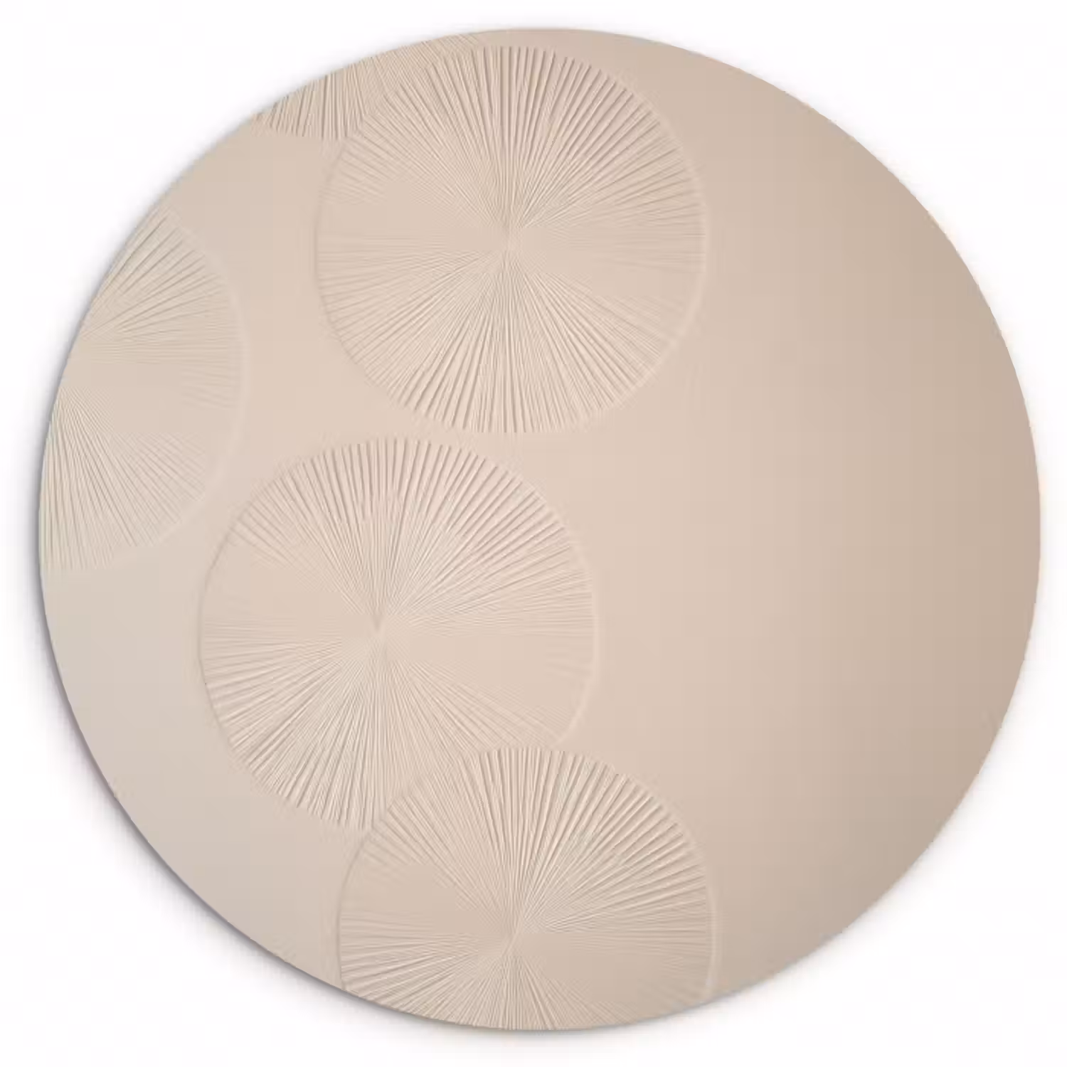 Forexbild Rund - Japandi - Beige - Modern