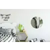 Natuur - Abstract - Groen - Penseelstreken Wandcirkel aluminium klein -kinderkamer