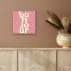 Bonjour - Stippen - Roze- Geel aluminium wit klein -sfeer4