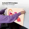 Tijger - Roze - Oranje Inductie beschemer met haakjes klein -ky-ophangen-nl