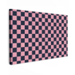 Traditioneel - Patroon - Blauw - Roze canvas 2cm klein 34 -z3d