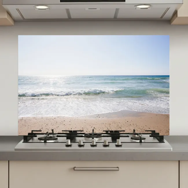 Strand - Water - Turquoise keuken achterwand spatscherm klein -3d_website