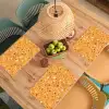 Terrazzo -  Patroon - Okergeel Placemat vinyl groot 368 -zzsfeer5_Kitchenyeah-website