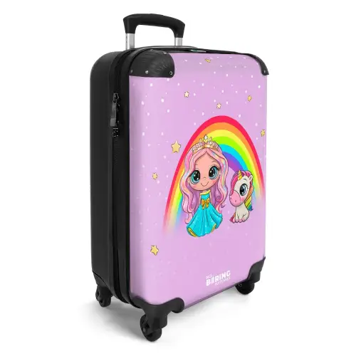 Elza eenhoornprinses Koffer - NBS - Handbagage middel -productfoto_3d