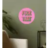 Tekst - Bold - Roze Wandcirkel behangsticker klein -sfeer2