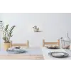 Badeend - Minimalistisch - Wit Muursticker klein -eettafel