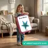 Blauwe Zeester op Witte Achtergrond Kinderkoffer - Roze klein -sfeer2_NL
