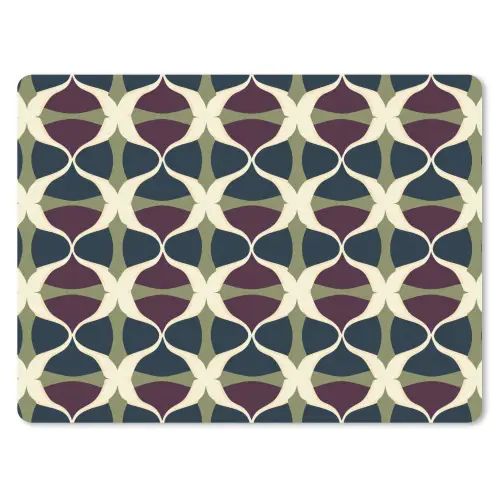 Abstract - Retro - Kleurrijk muismat rubber klein 262 -3d