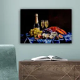 Champagne - Luxe - Oesters canvas 2cm klein -sfeer4