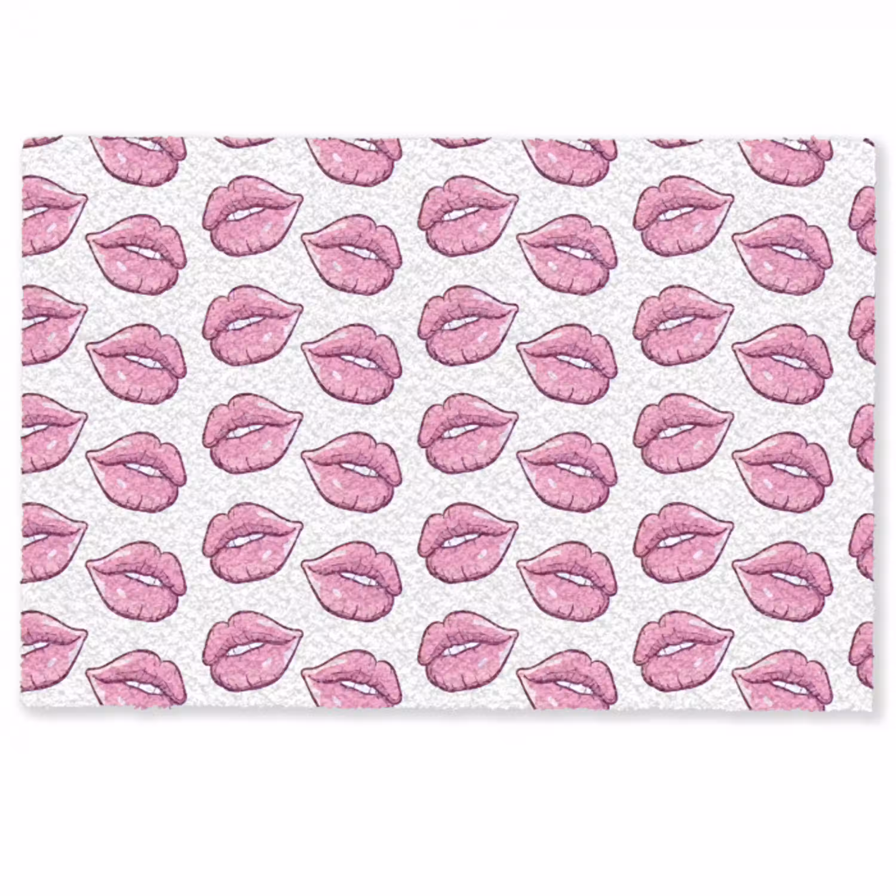 Lippen - Patroon - Roze - Wit Deurmat klein -zkaufland3d