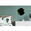 Bladeren - Groen - Geel - Verf - Jungle Wandcirkel aluminium klein -slaapkamer