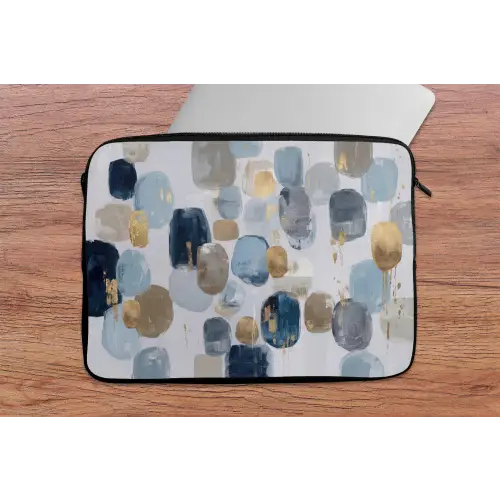 Abstract - Goud - Vormen laptophoes neopreen klein -tafel