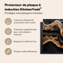 Rivieren van Hout en Hars Inductie beschermer vinyl 3mm middel -usfeer2_FR