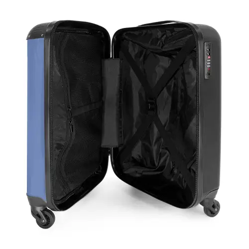 Blauw-paarse tint NBS - Handbagage koffer - Kinderen Unisex middel -binnenkant