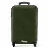Lederen look diep groen NBS - Handbagage koffer - Volwassenen Unisex middel -productfoto_recht