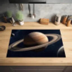 Planeten - Saturnus - Ruimte Inductie beschermer vinyl 3mm klein -sfeer5