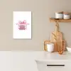 Cadeau - Strik - Tekst - Roze KitchenYeah - Keuken - Canvas klein -sfeer1