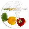 Paprika Plons KitchenYeah - Keuken - Wandcirkel Forex klein -3d