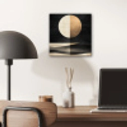 Maan - Cirkel - Goud aluminium wit klein -sfeer5