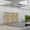 Giraf - Patroon - Beige - Bruin keuken achterwand spatscherm klein 900 -3d_schuin
