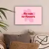 No rain no flowers - Bloem - Roze canvas 2cm klein -sfeer1