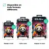 Panda met Oranje Jas en Verfspetters NBS - Handbagage koffer - Kinderen Unisex middel zzzzzzVergelijking_3FR