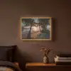 Palmbomen - Hangmat - Strand - Zonsondergang Light Box met batterij (Wandlamp) middel -sfeer4