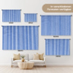 Klassiek - Strepen - Blauw Wandkleed katoen klein 269 -tsfeer8_DE