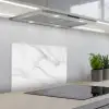 Marmer - Structuur - Wit - Grijs - Steen - Marmerlook keuken achterwand spatscherm klein -3d_schuin