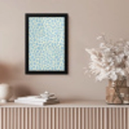 Giraf - Modern - Blauw fotolijst zwart zonder passe partout klein 224 -sfeer5