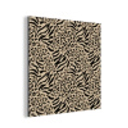Giraf - Zebra - Motief - Bruin aluminium wit klein 46 -3d