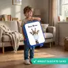 Kauwende Kobus blauw Kinderkoffer - Blauw klein -sfeer2_NL